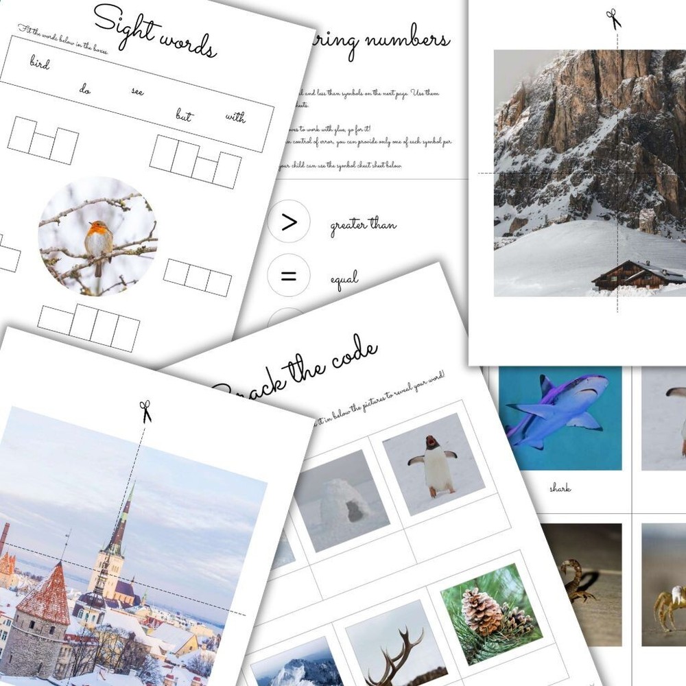 Winter Learning Worksheets | Fun & Educational Printable Activities (Ages 3–7)