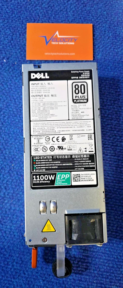Dell 1100W EPP 80+ Platinum PSU (CMPGM)