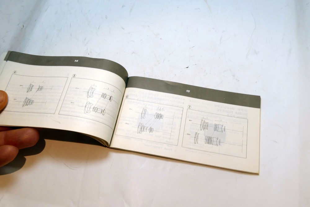 Sigma Manual Focus Lens Instructions Operating Guide Manual