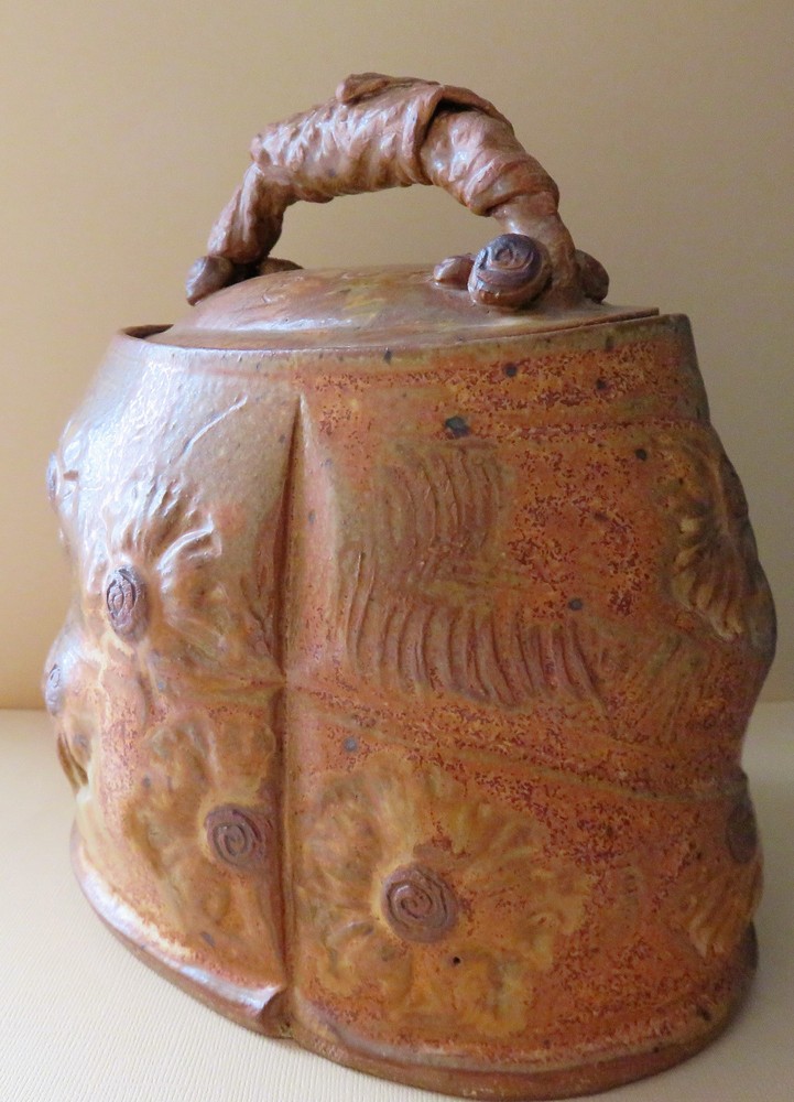 Artisan Crafted Earthenware Cookie / Storage Jar Handbag / Purse by Dudley