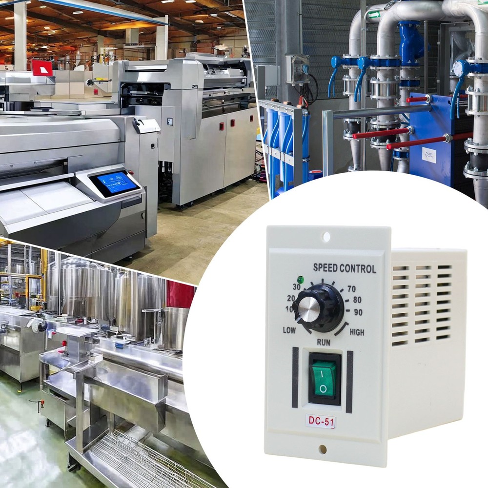 DC 0-90V Knob Motor Speed Controller Variable Adjustable Speed AC 110V Input