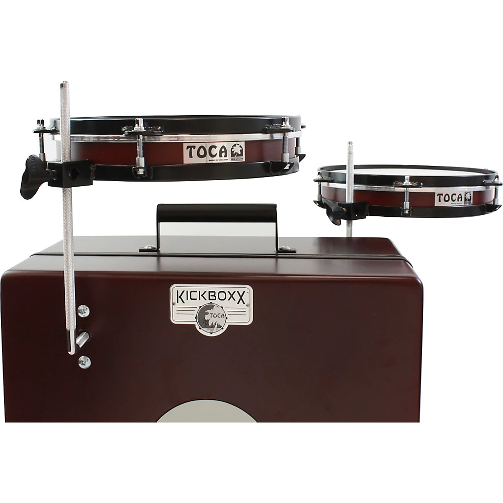 Toca KickBoxx Suitcase Drum Set Brown