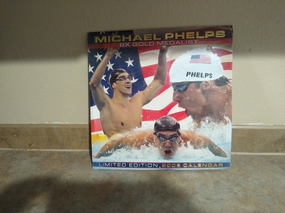 michael phelps 2009 limited edition calendar never opened