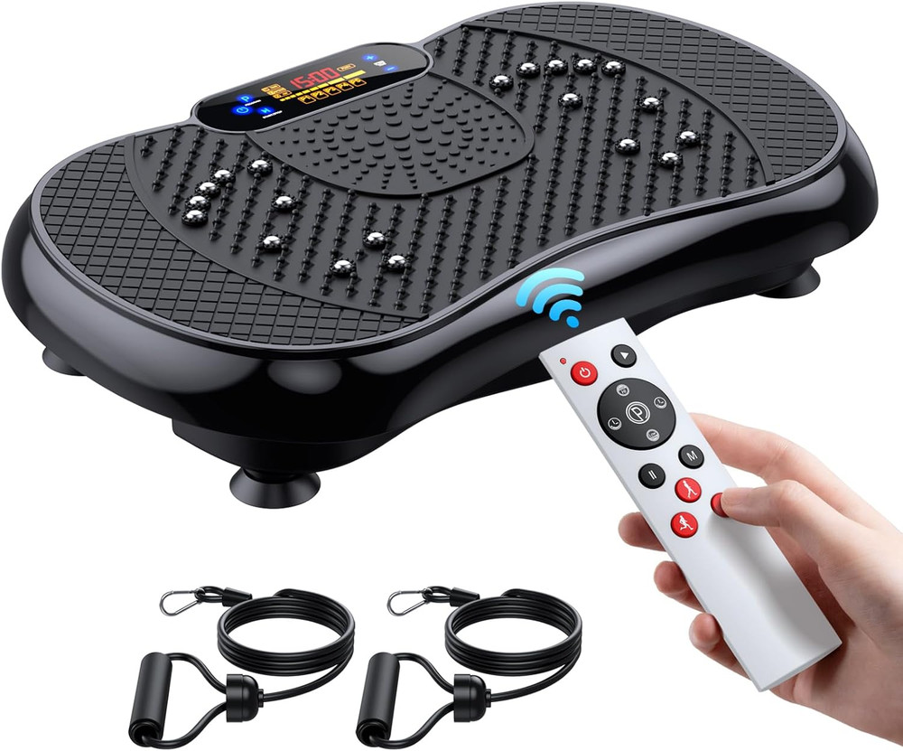 Vibration Plate Exercise Machine, Full Body Workout Platform for Home Use