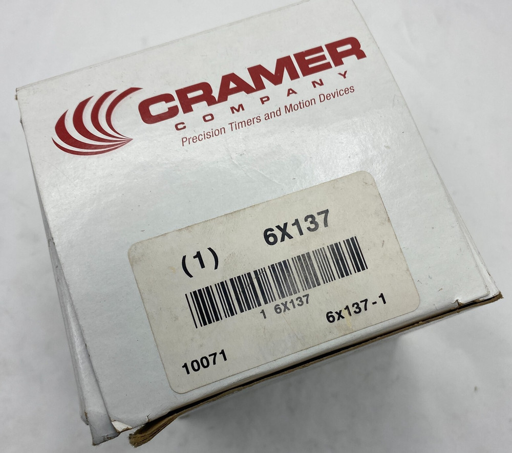 Cramer 6X137 Elapsed Time Indicator Hours 115VAC 60Hz 5 Digit Electromechanical