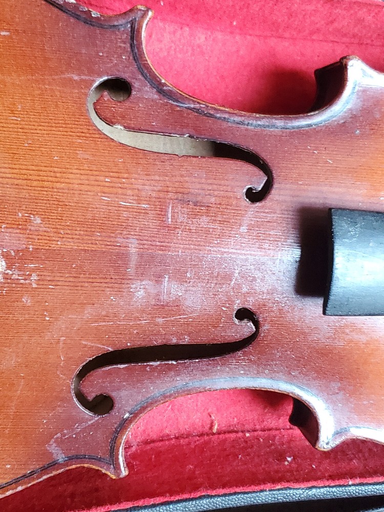 nicely flamed old 3/4 Violin violon