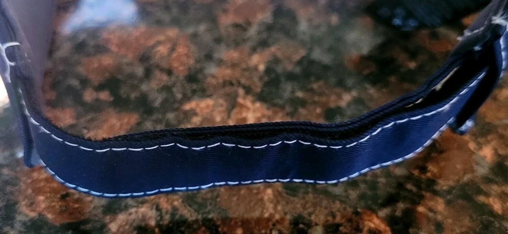 Nike DriFit Swoosh Visor Mens Adjustable Golf Cap Blue Strap Back