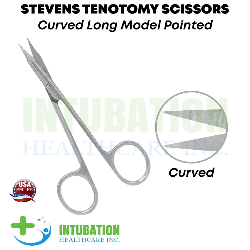 Stevens Tenotomy Micro Surgery Scissors Curved Pointed Blade Surgical Instrument
