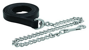 Perri's Leather Lead with Chrome Chain