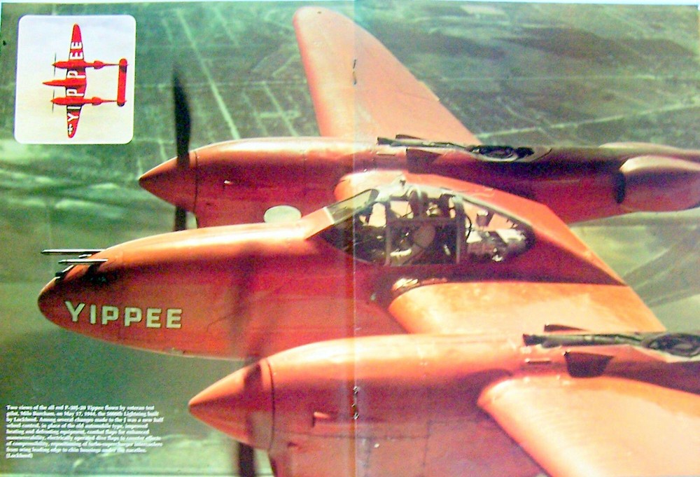 P-38 SUPER-SCALE PLANS + CONSTRUCTION ARTICLE to Build a 52" UC Model Airplane