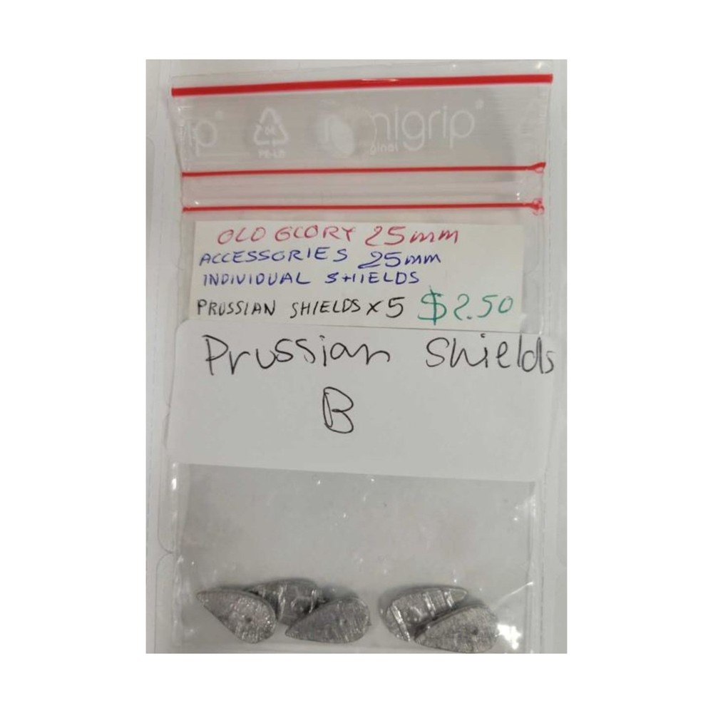 Old Glory Historical Mini 25mm Prussian Shields B Pack New