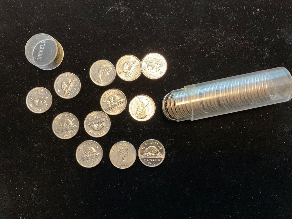 Canada 1965 Nickel Roll  all in BU Condition