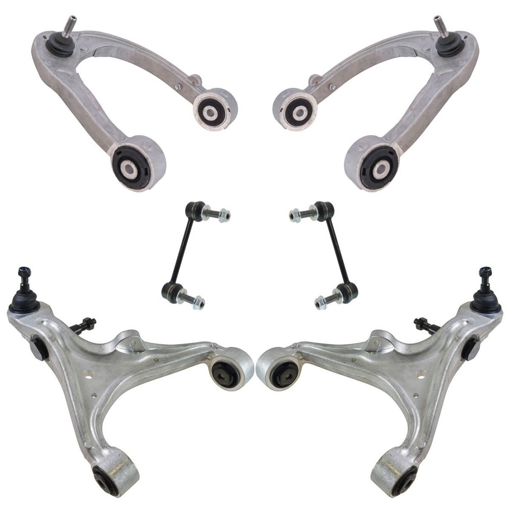 Front Upper Lower Control Arm Ball Joint Sway Bar Link Suspension Kit Set 6pc