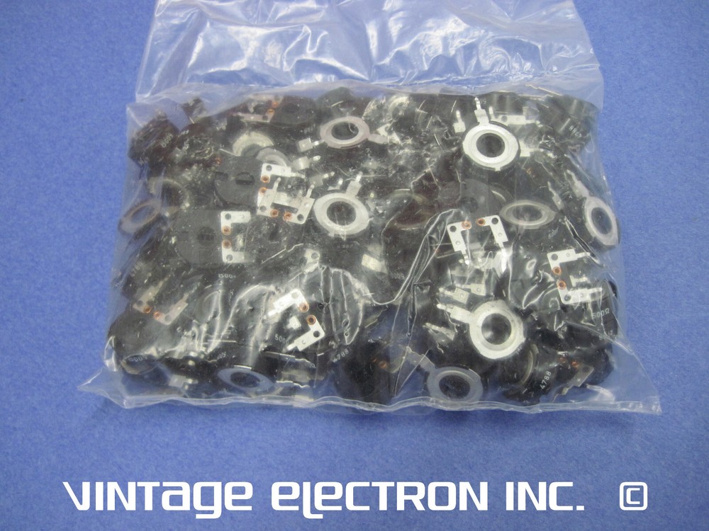 (10) ISKRA Linear Trim Pot (Variable Resistor): 500 Ohm 20% (Vertical PC Mount)