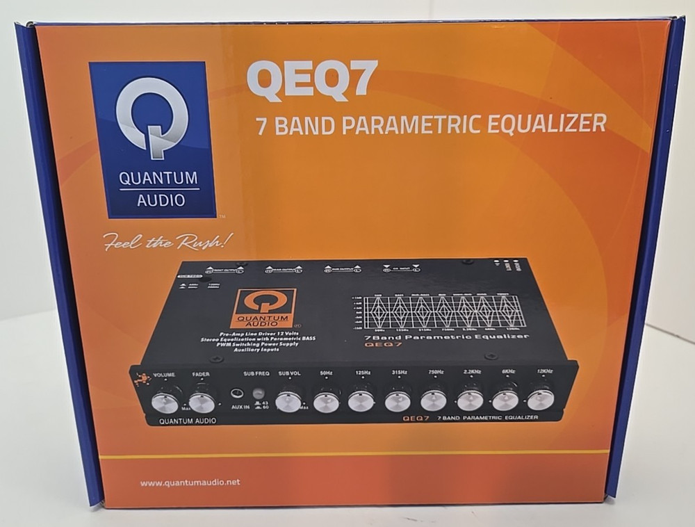 Quantum Audio by DB Research: QEQ7 7-Band Parametric Car Audio Equalizer