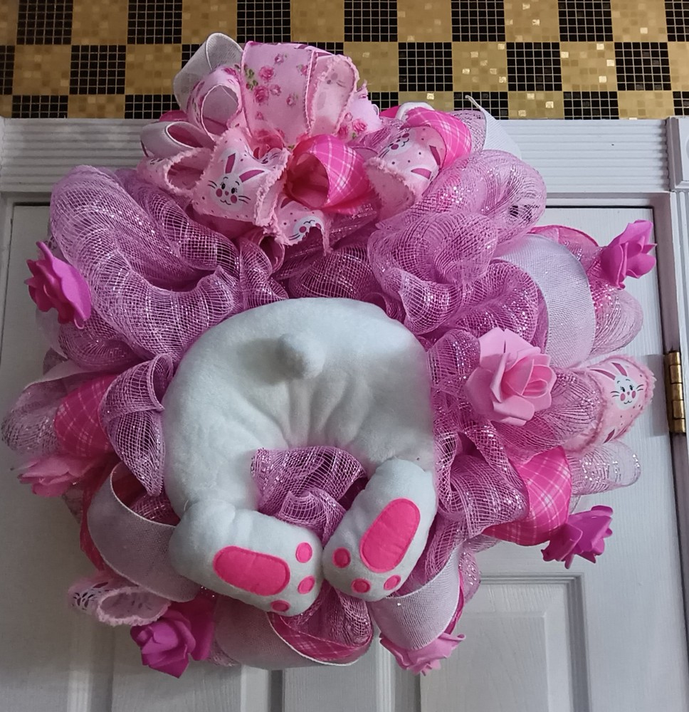 Pretty In Pink Easter Wreath