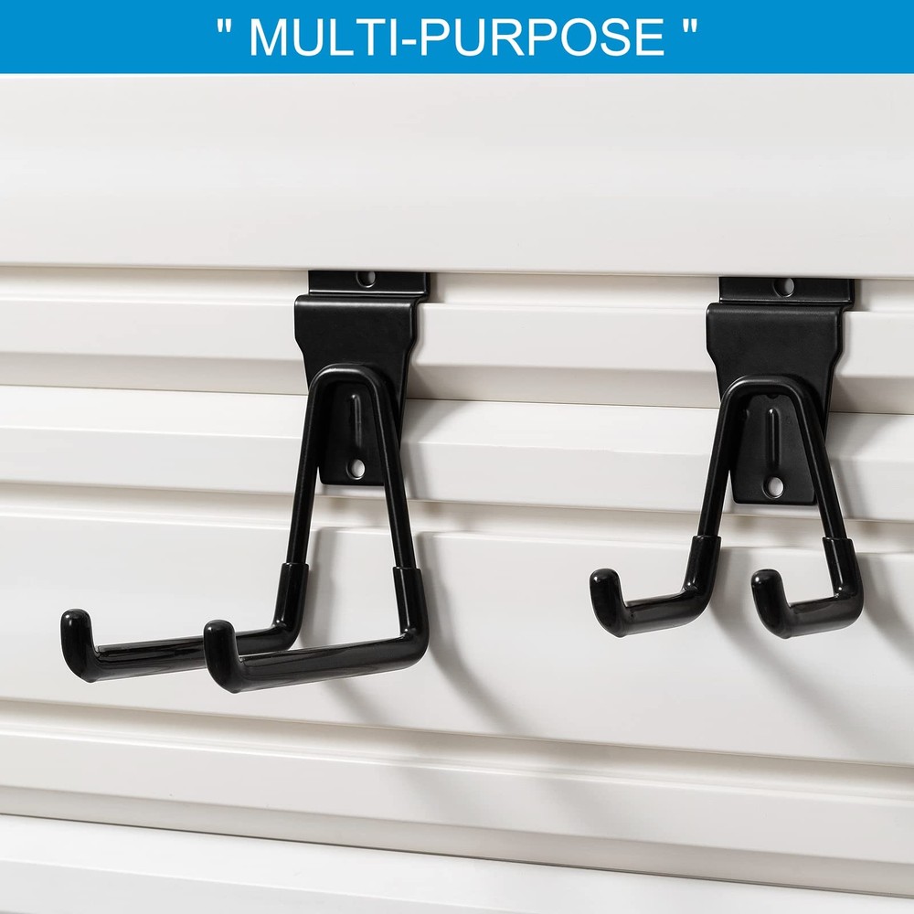 PYBTOOL Slat Wall Hanging Hooks, Slatwall Accessories, Hooks Black