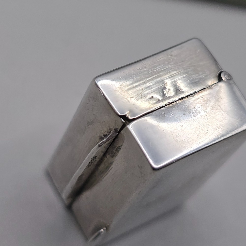 Antique Small Continental 800 Silver Pill Box Snuff Box