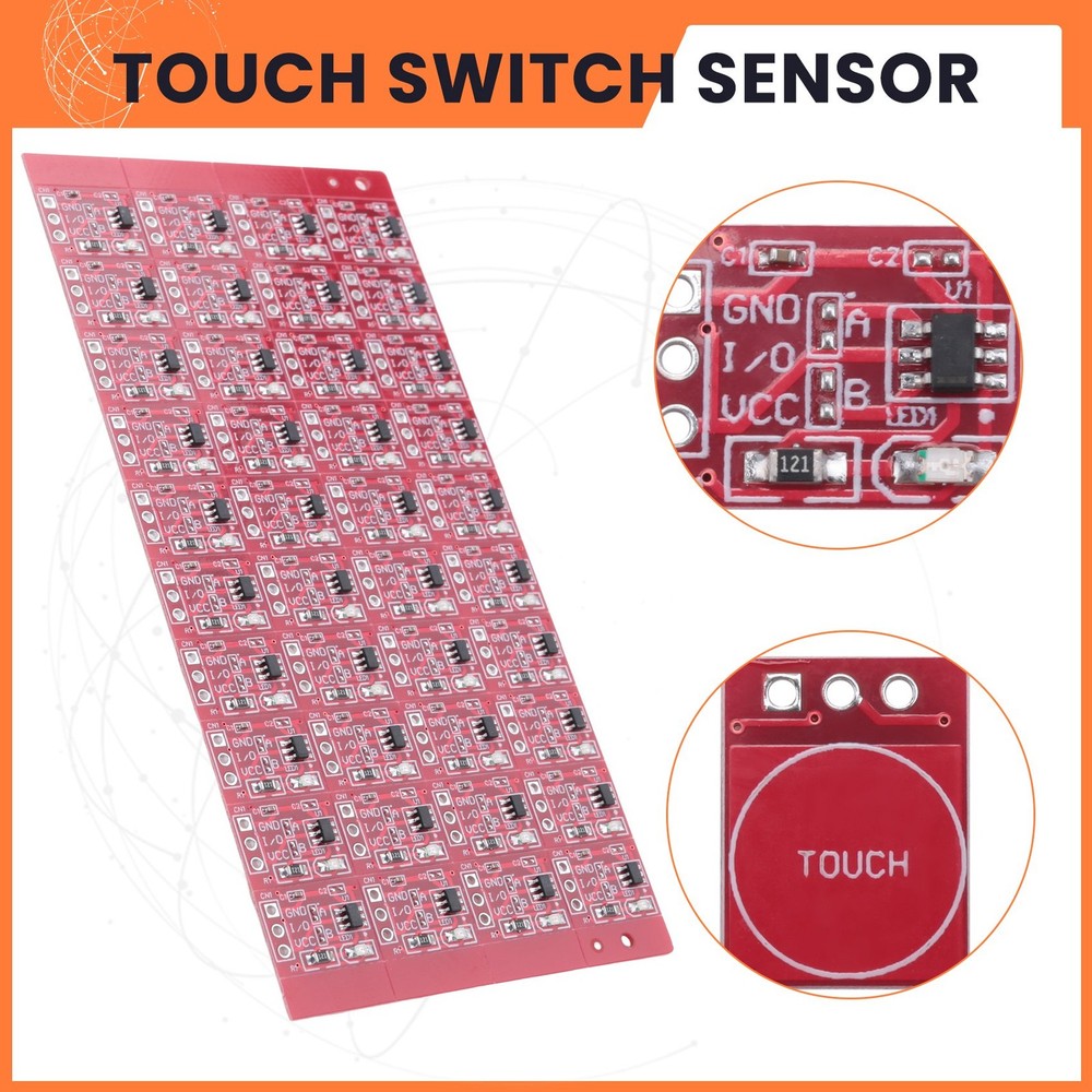100Pcs TTP223 Key Module Touching Button Capacitor Type Single Channel8985