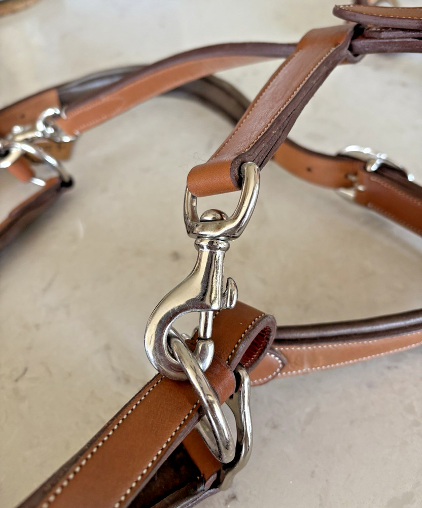 Penelope leather halter pearl