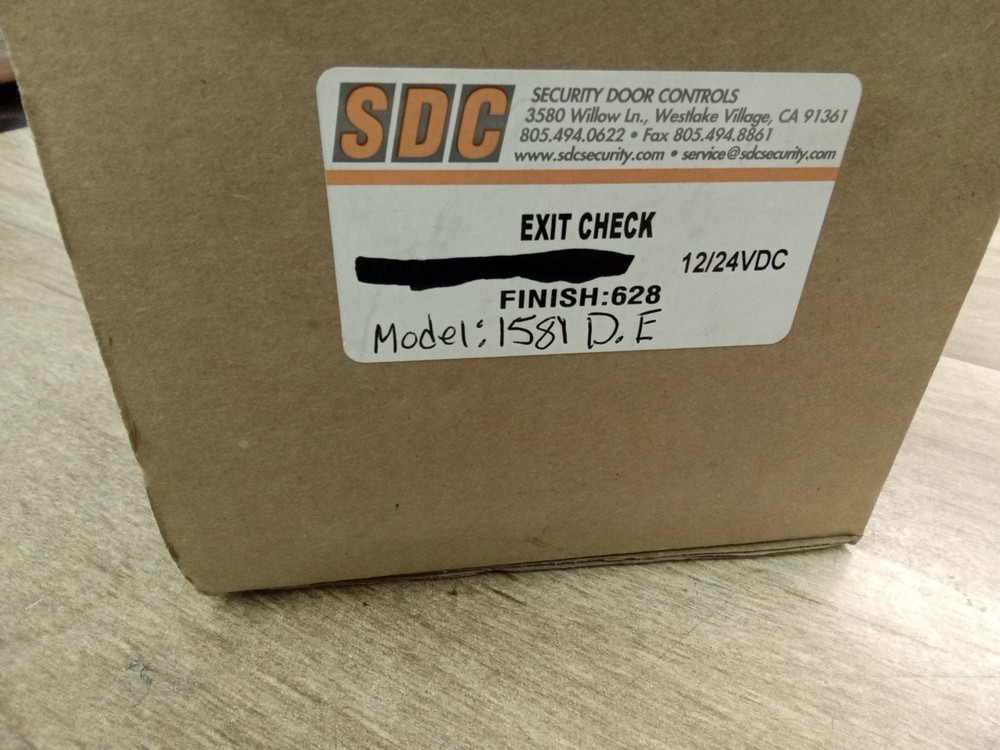 SDC 1581 D.E 12/24VDC Finish 628 .44/.22A Exit Check