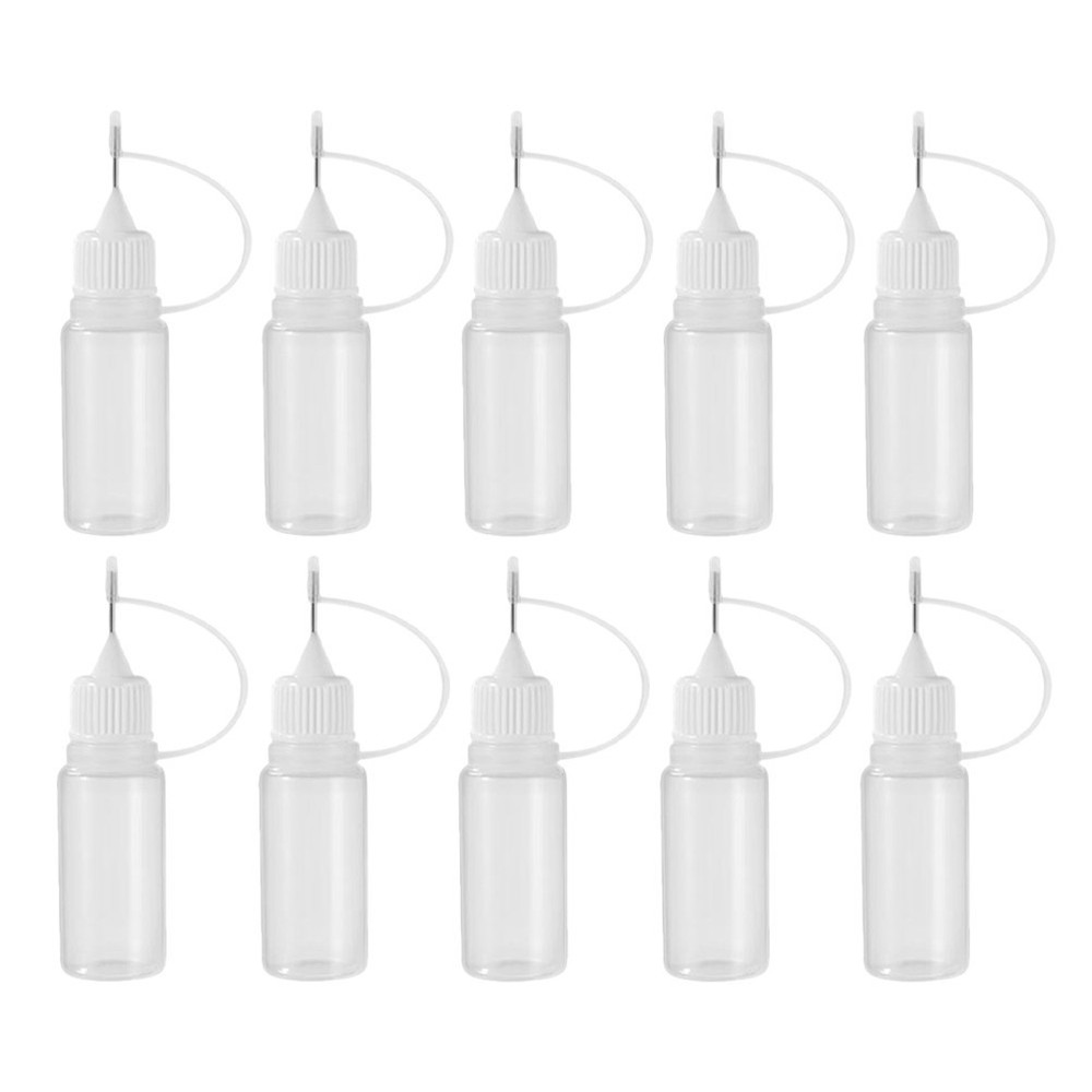 20Pcs Empty Squeeze Bottles Tip Applicator Glue Bottles for Crafts