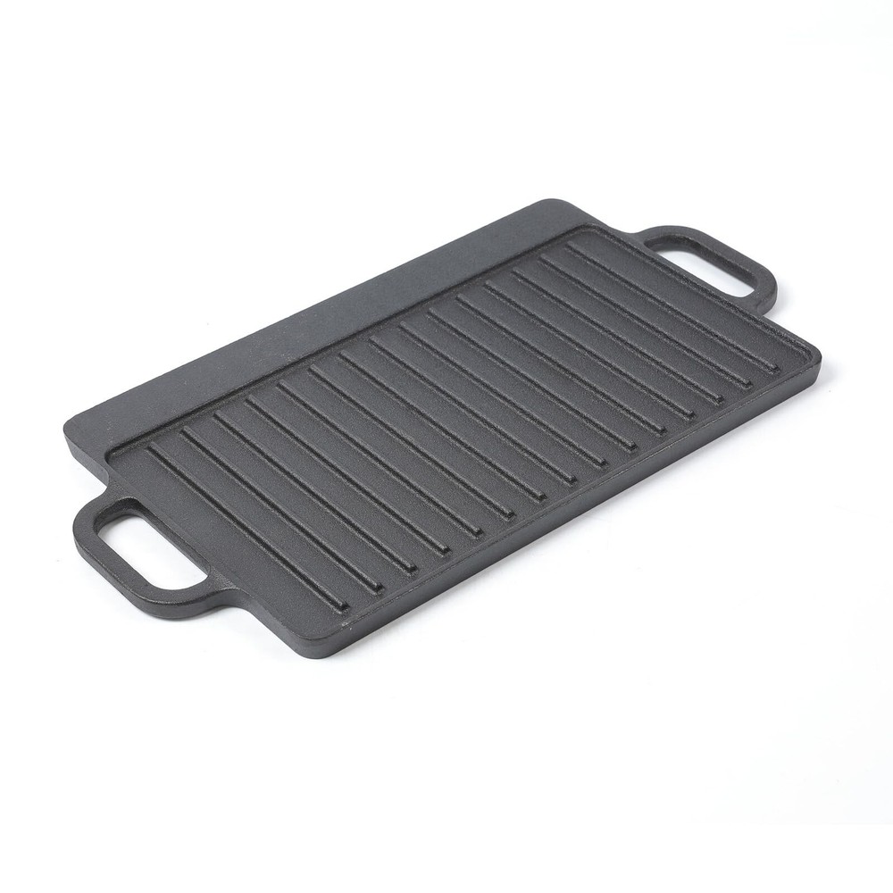 HAWOK Cast Iron Reversible Grill Rectangular Griddle 12.6x8 inch… Fast Shi