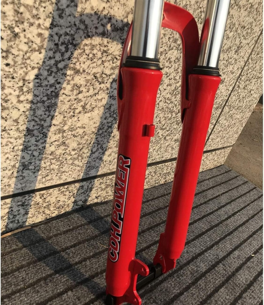 CDHPOWER 26" Bicycle Fork, Triple Tree Suspension Fork & Bike Saddle & Handlebar