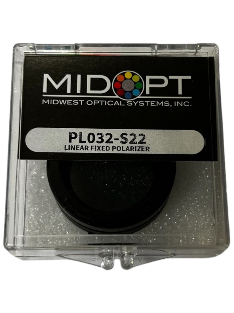 Midwest Optical Systems, Inc., PL032-S22, Linear Fixed Polarizer- NEW IN