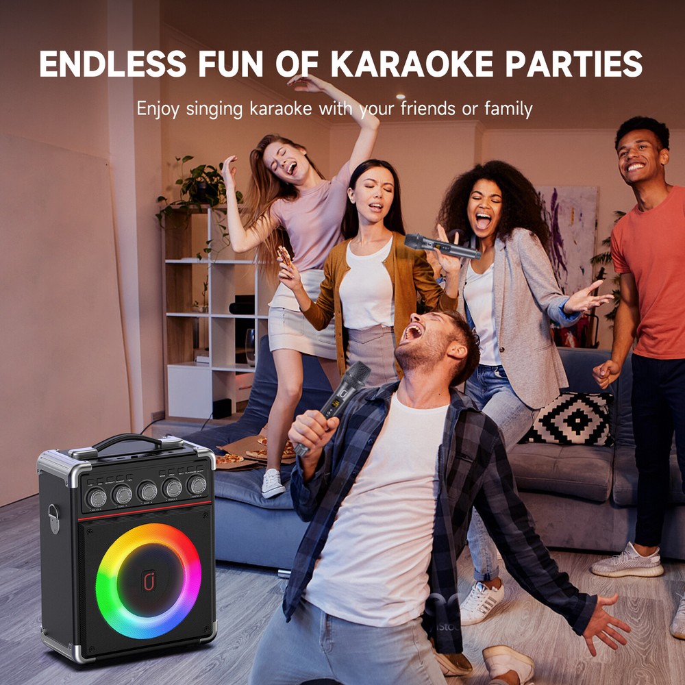 Karaoke Machine Audio with Microphone Portable Bluetooth Speaker Graduation Gift