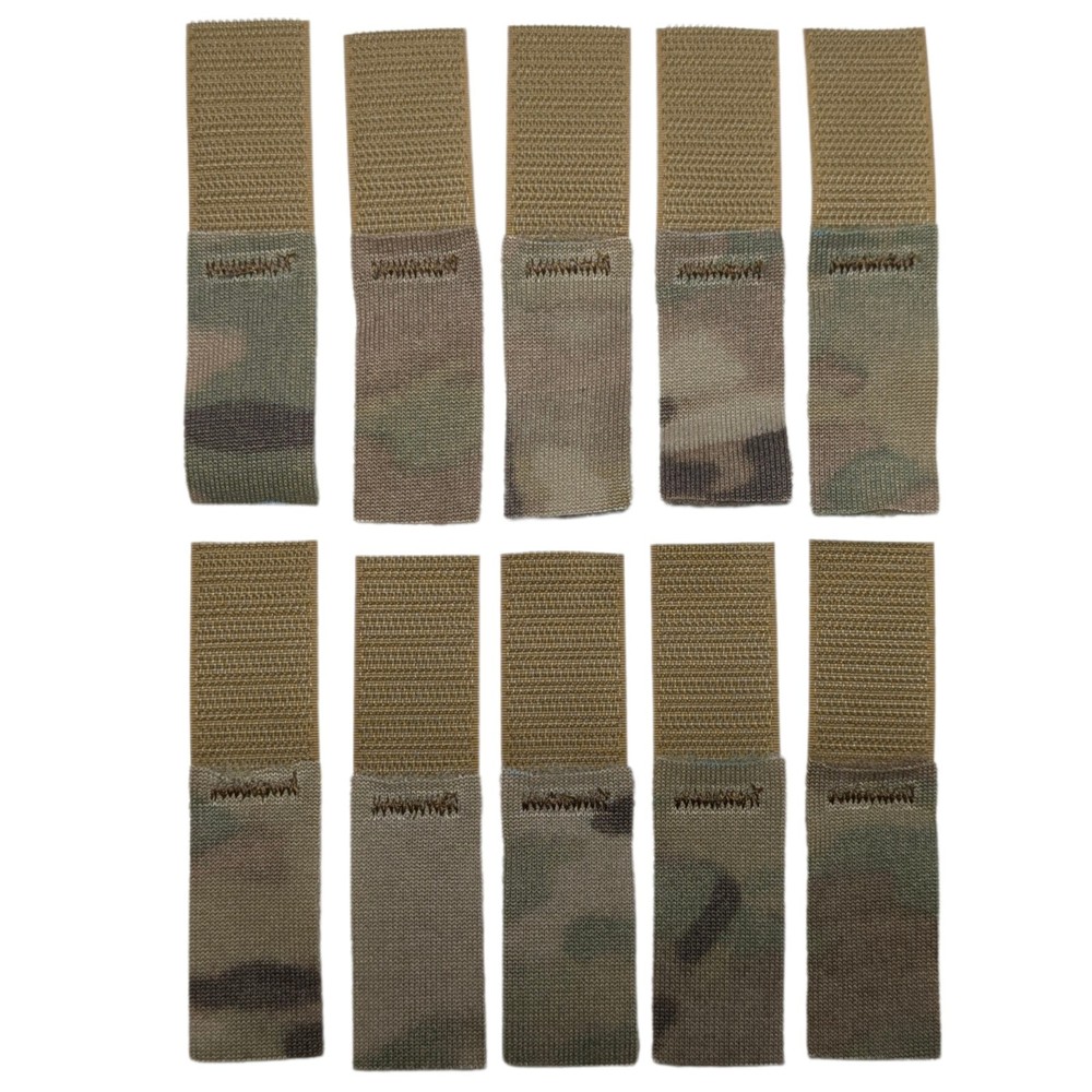 10 Mil-Spec MultiCam 1" MOLLE Official VELCRO® Backpack Webbing Strap Keeper