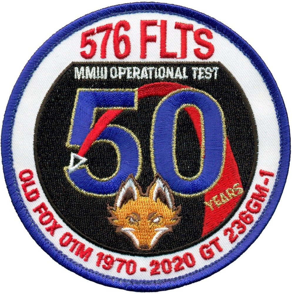 USAF 576th FLIGHT TEST SQUADRON – GLORY TRIP 236GM-1 PATCH