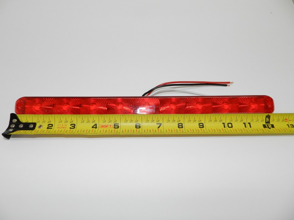 Two Red Optronics Ultrathin LED Truck Trailer Stop Tail Turn Submersible RV