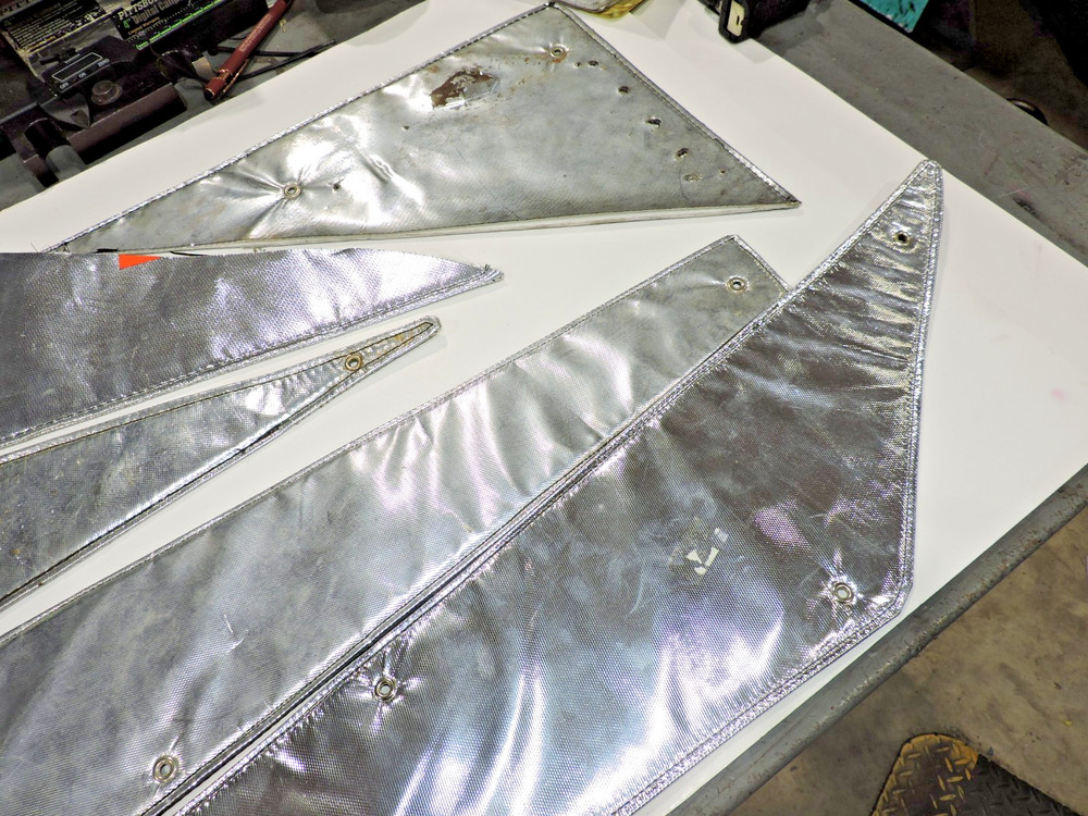 Flexible heatshields w/ eyelits Assorted sizes NICE NASCAR