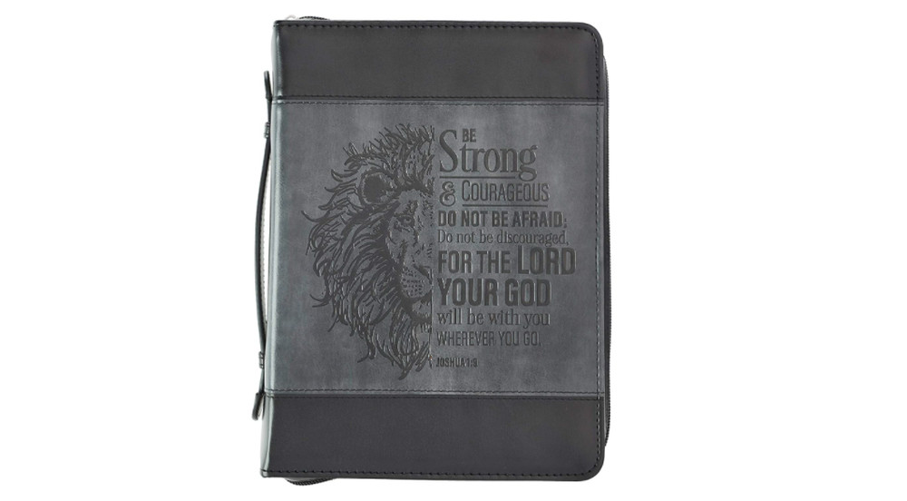 Bible Cover Case Organizer Zippered Protector Durable Leather Spine Handle Large