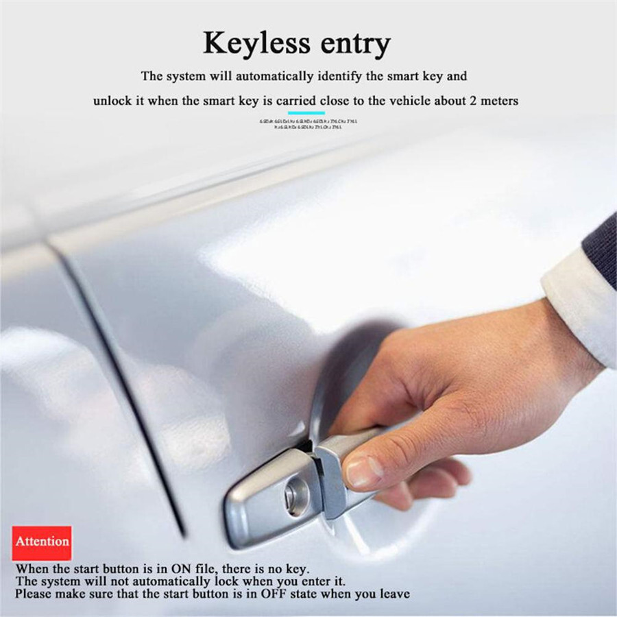 Remote PKE Car Keyless Entry Engine Start Alarm System Push Button Starter Stop