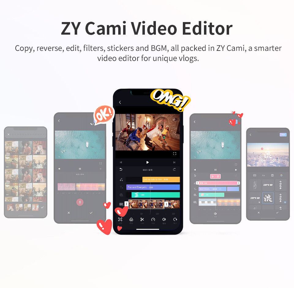 ZHIYUN Smooth X2 Gimbal Stabilizer combo Extendable Handheld iPhone Android