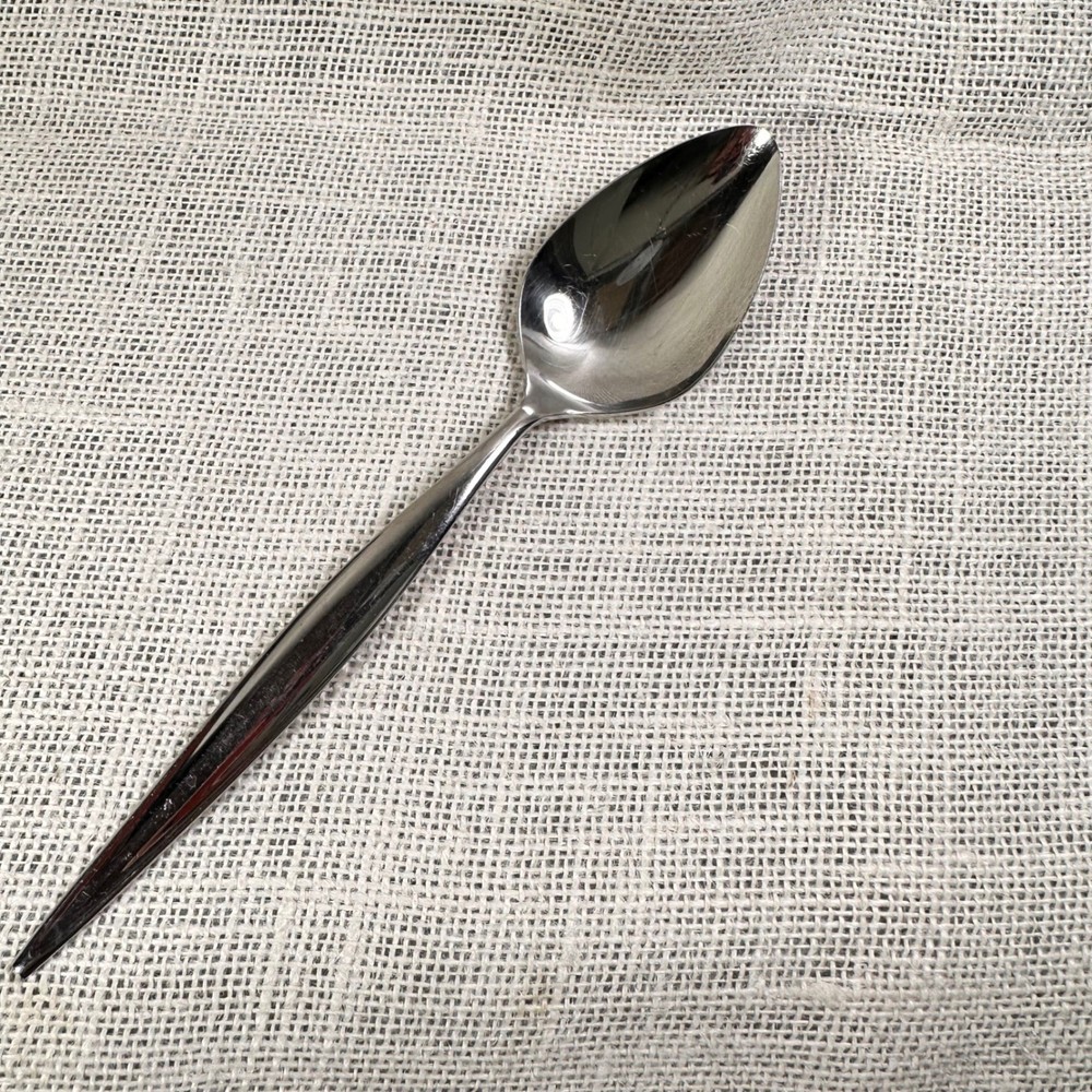 Ebbtide  Solid Stainless USA Serving Spoon Mid Century Modern Replacement 8.25in