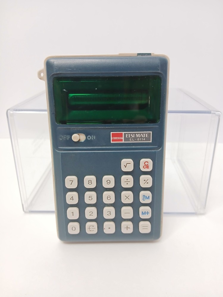 Sharp EL-8114 Elsi Mate Calculator Tested Working