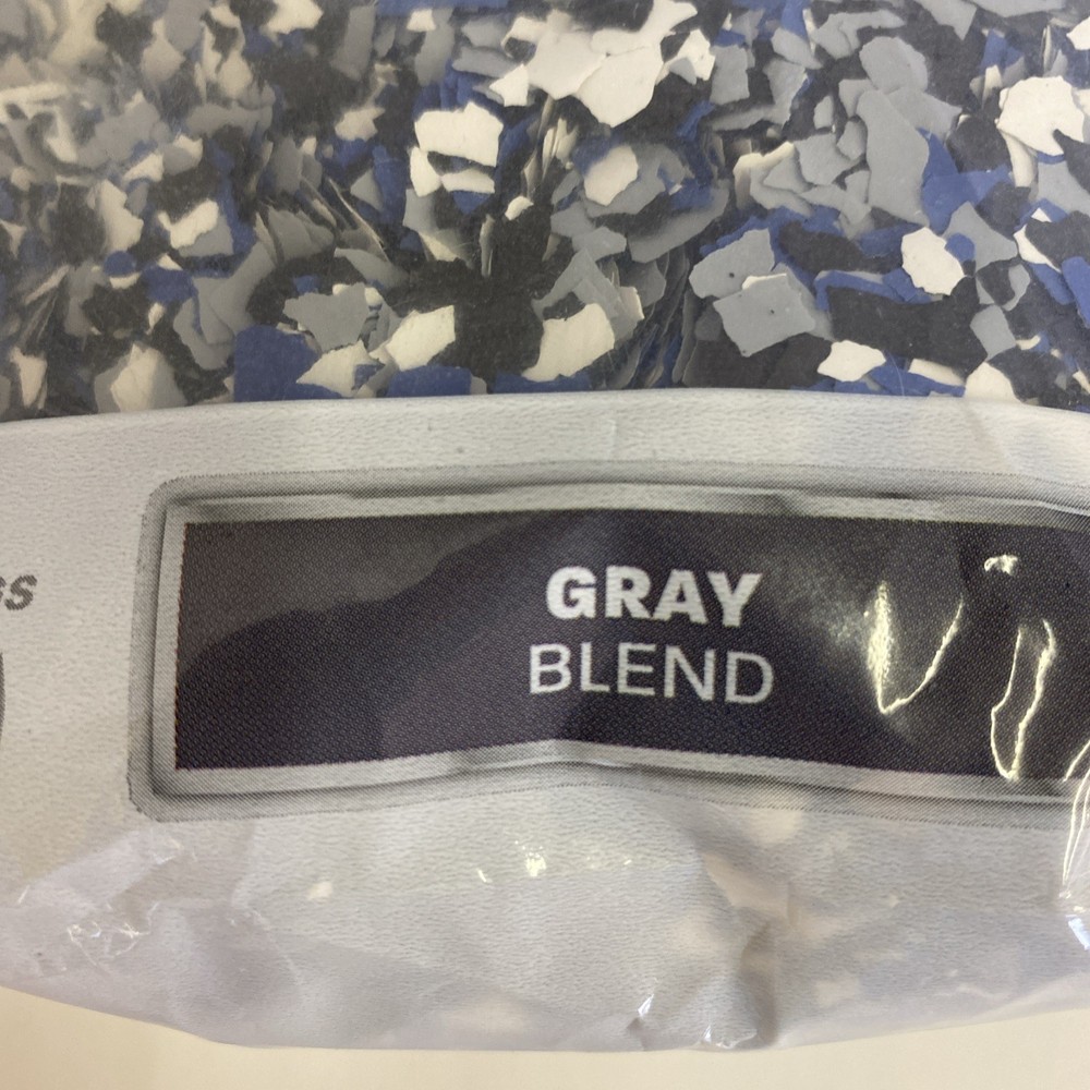 NIP Rust-Oleum Grey Blend Decorative Color Chips 1 lb.