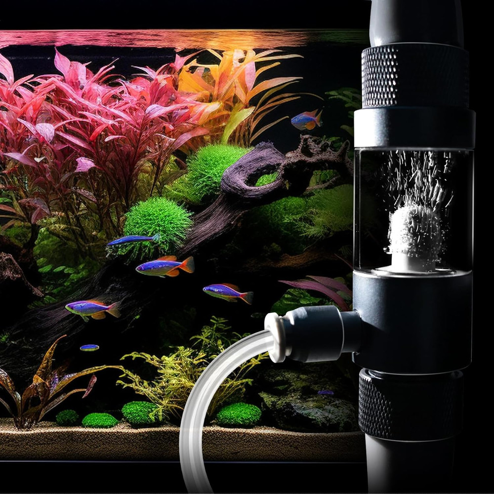 Aquarium Inline CO2 Diffuser, Fits 1/2" ID tubing