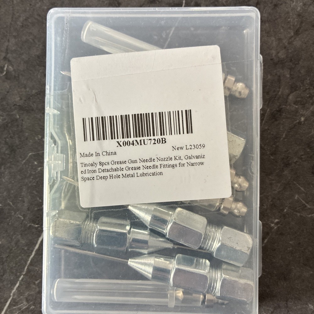 8pc Grease Gun Needle Nozzle Kit
