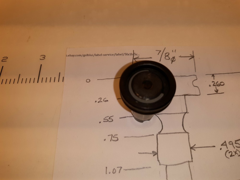 QUICK CHANGE TAP COLLET ADAPTER #6 SEE IMAGE FOR DIAGRAM