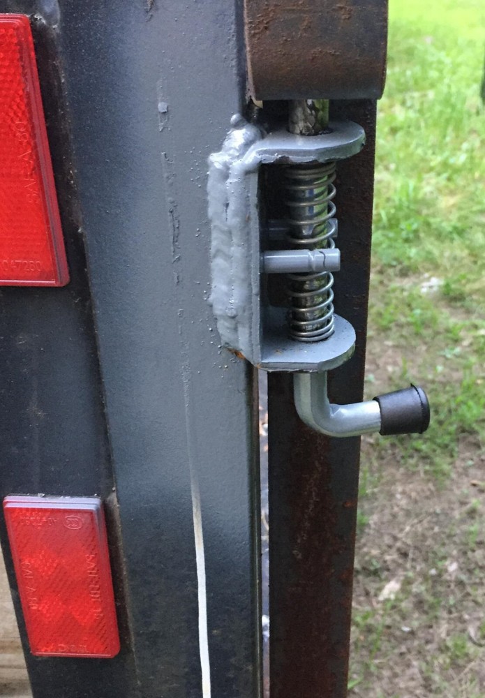 2pcs Spring Loaded Pin Latch Lock for Trailer Tail Gate Ramp Truck Door Fence RV