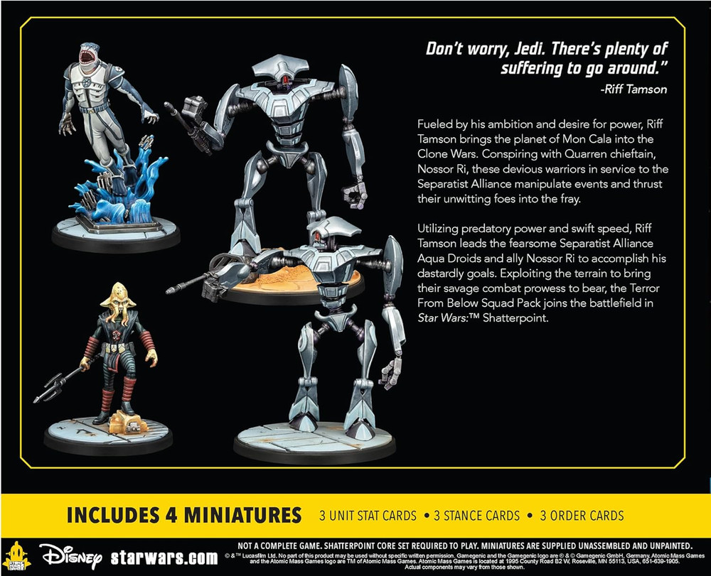 Star Wars Shatterpoint: Terror From Below Squad Pack