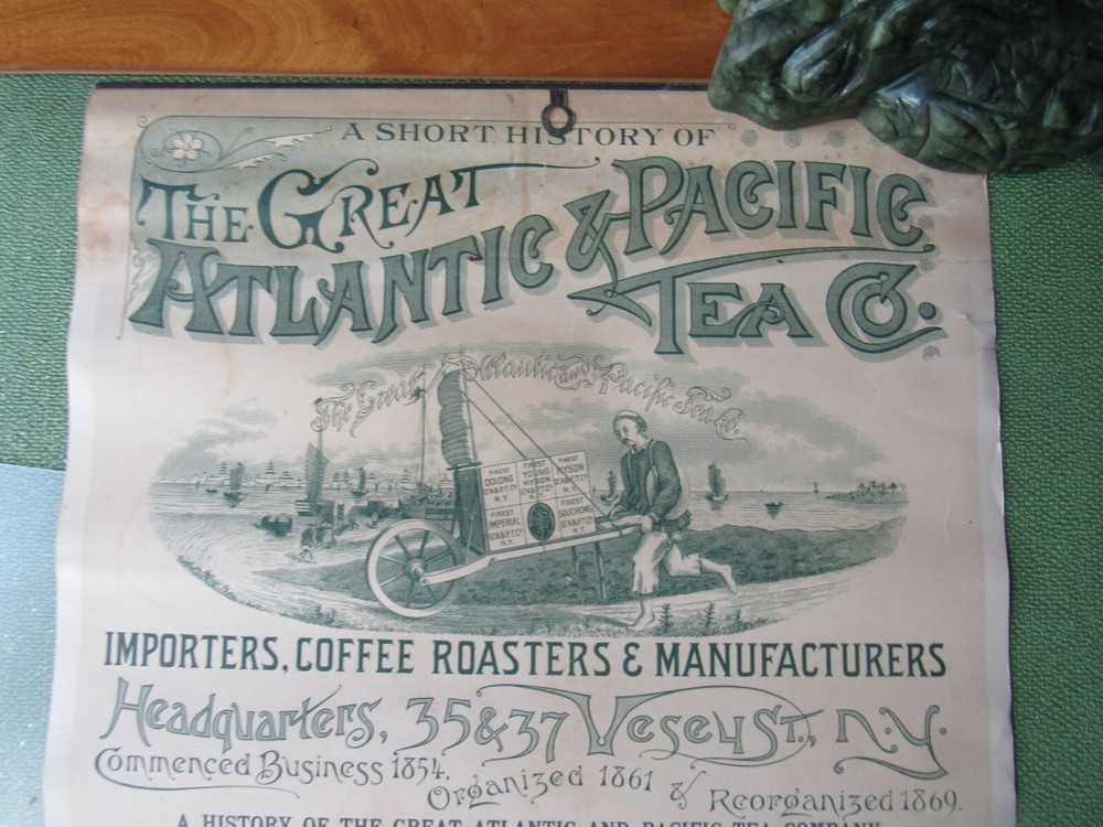 1889 Atlantic & Pacific Tea Co. Litho "Easter Morning" Very Nice