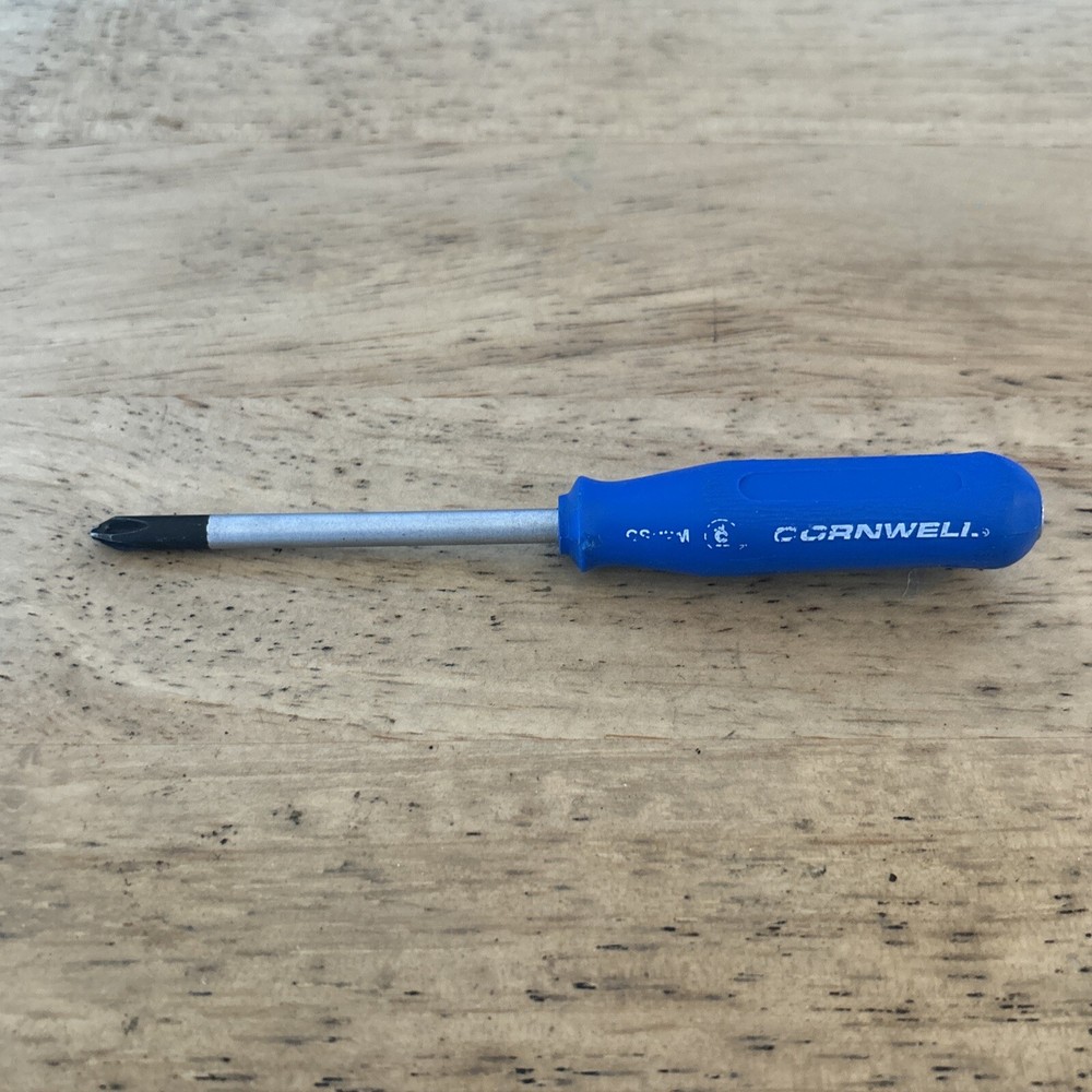 Cornwell Mini Pocket Phillips Screwdriver Magnetic Handle Blue CSP2M