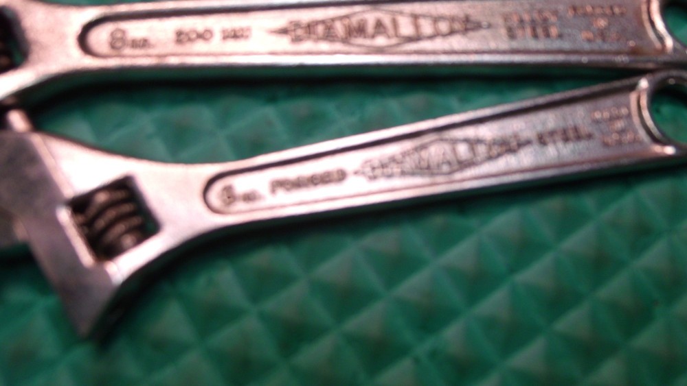4 PCS. "DIAMALLOY" U.S.A. ADJUSTABLE END WRENCHES