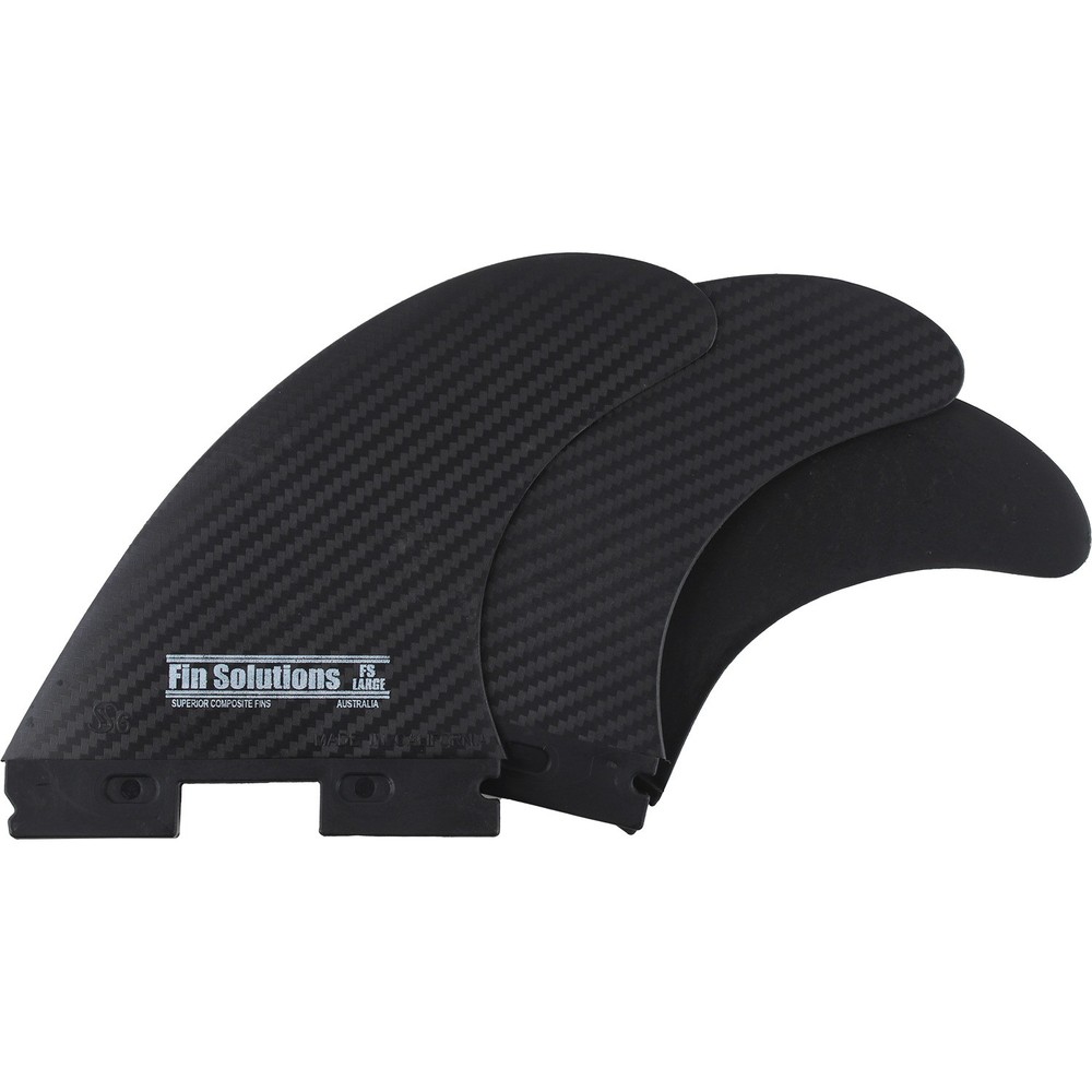 Fin Solutions Future 3 Pack Tri Fins Black 4.25