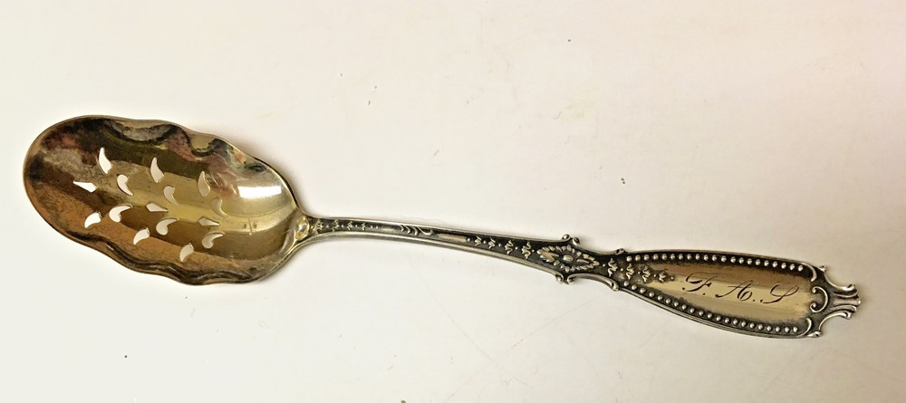 Antique Pierced Gorham  Sterling Spoon, 1901